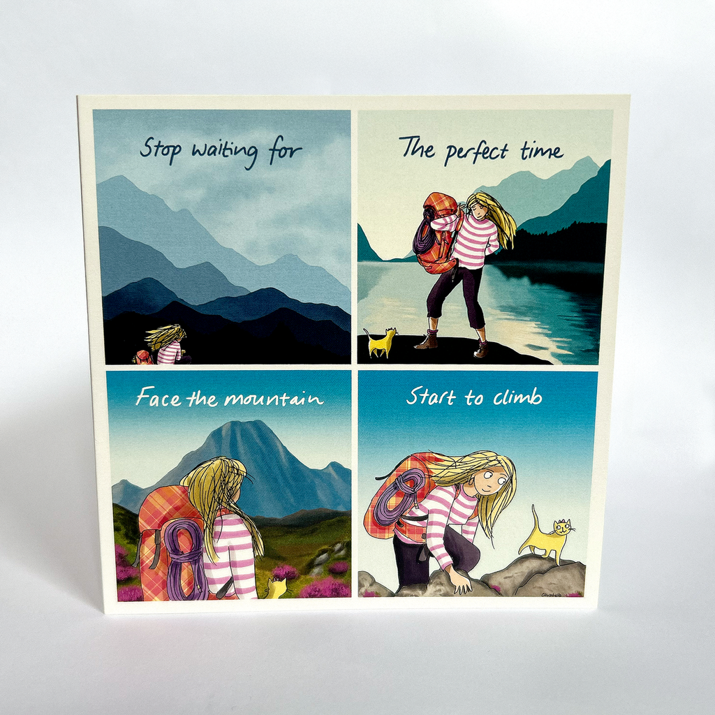 Card Print — Face the Mountain