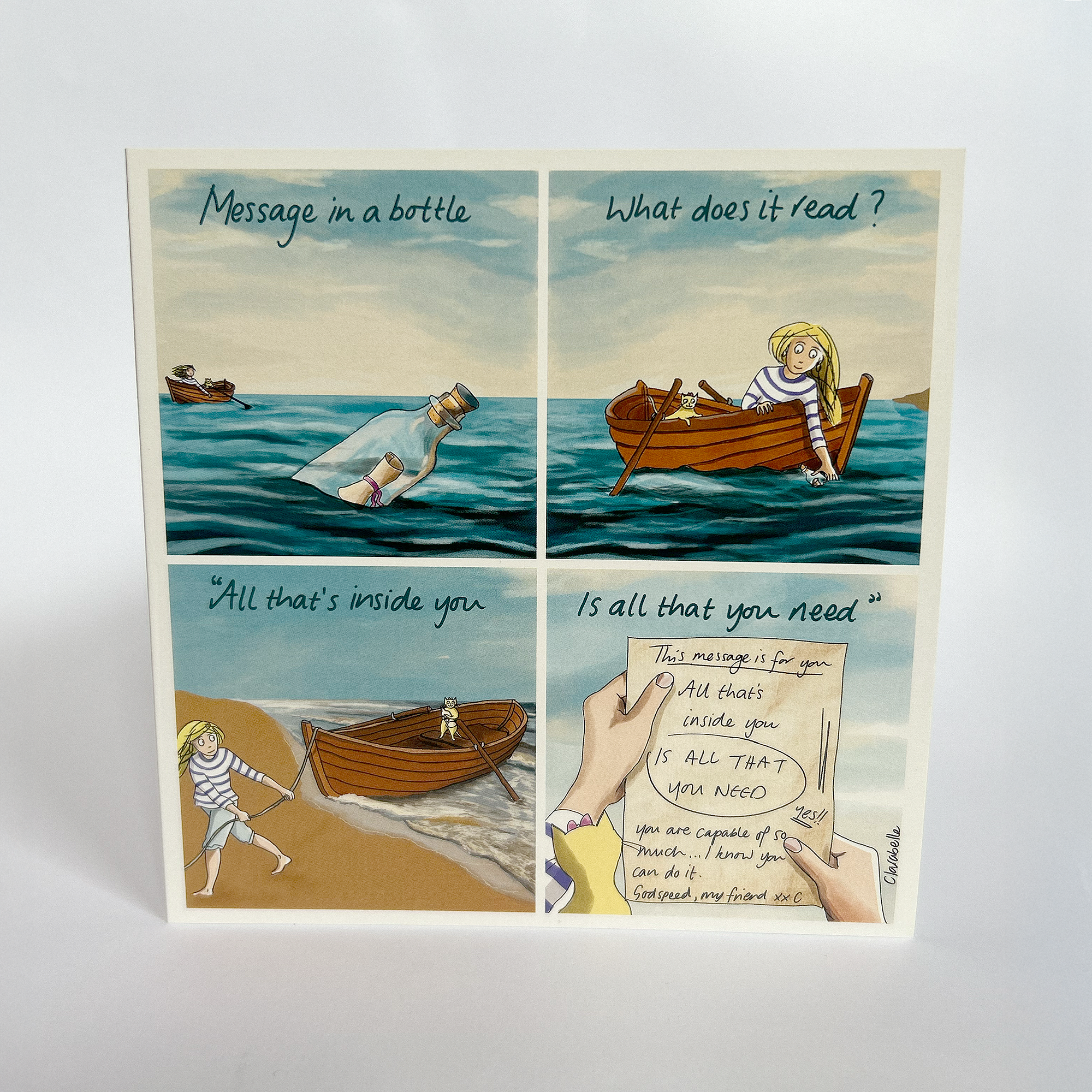 Card Print — Message In A Bottle